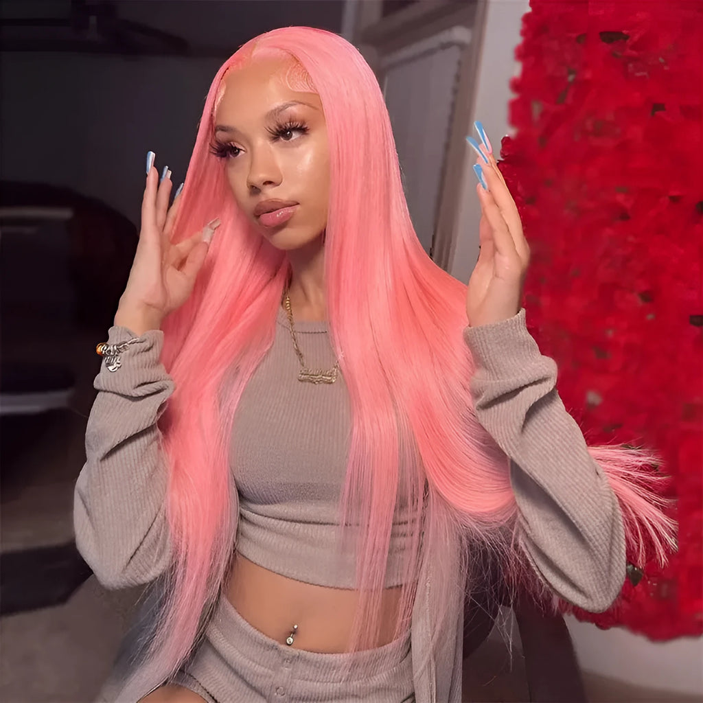 Straight long hair lace wig for women available in 10 to 30 inch lengths