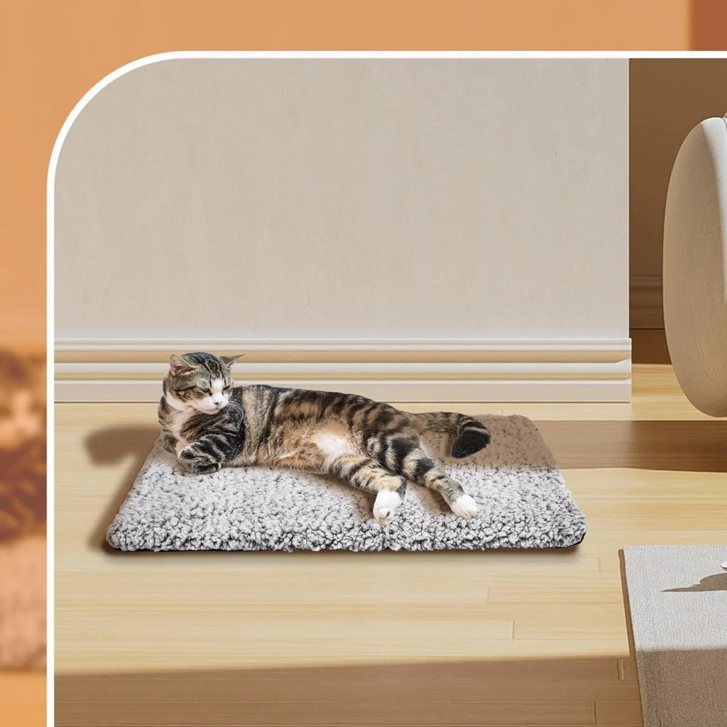 Scraping Bottom Gray heat storage pet mat for cats, 70x115cm, waterproof and leak-proof cloth material