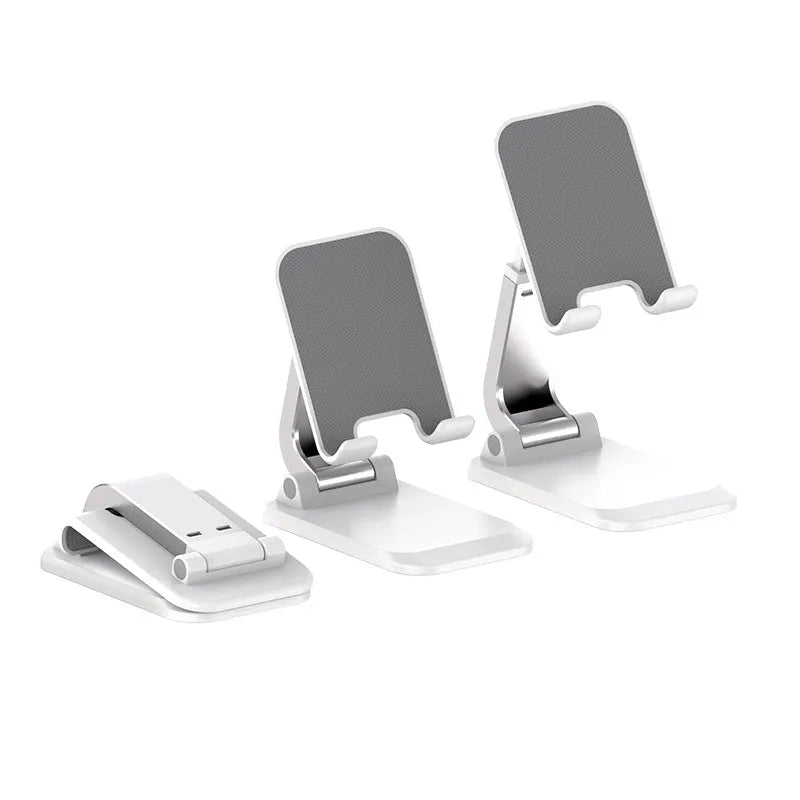 Foldable multifunctional bedside binge-watching lazy phone holder in black aluminium alloy