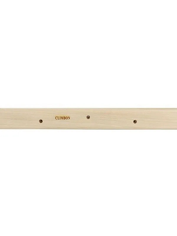 Set of three solid wooden hangboards for grip and finger strength training, shown in different sizes.