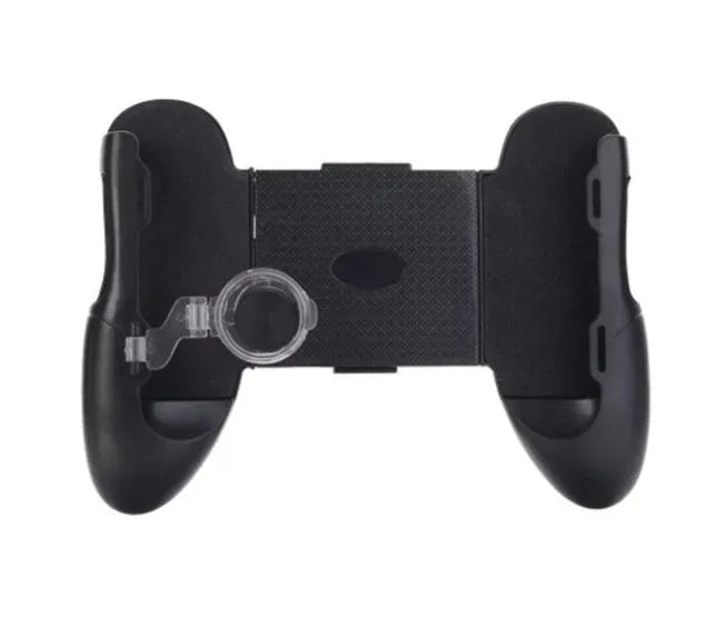 Black three-in-one game handle JL-01 with folding suction cup, phone holder bracket and charging ports