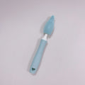 Silicone baby bottle cleaning brush set with straw scrubber in pink, blue, and yellow colours