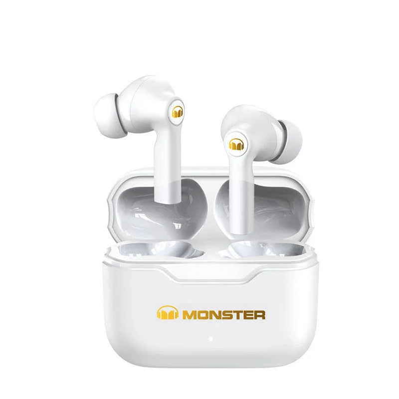 True wireless Bluetooth headset in black, white, or blue with in-ear design