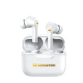 True wireless Bluetooth headset in black, white, or blue with in-ear design