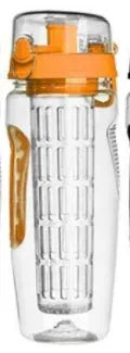 32oz Tritan fruit infuser water bottle with fruit cup and leakproof design