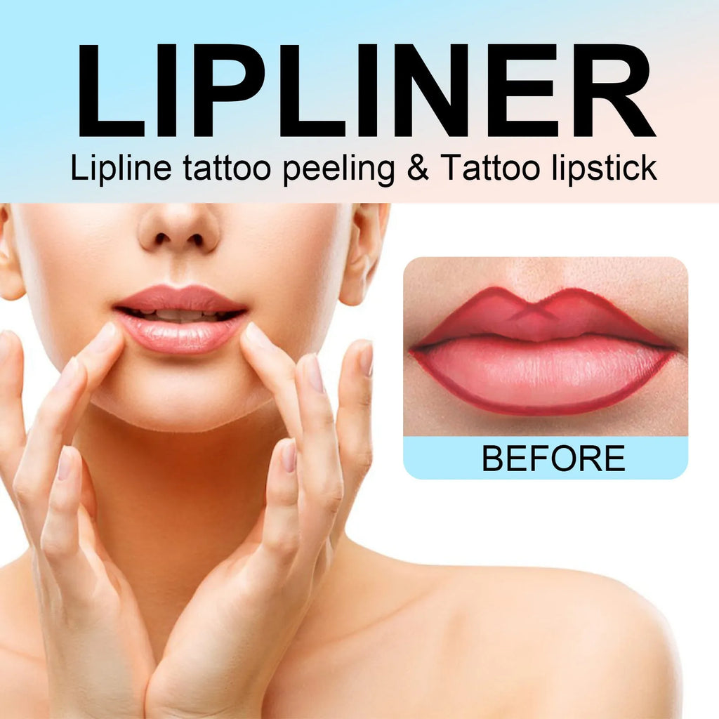 Waterproof stripping lip liner 5ml, dark brown shade, with twist-up mechanism and compact tube