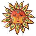 35 cm iron sun face wall hanging decorative craft in colour matching options for indoor living room garden decoration