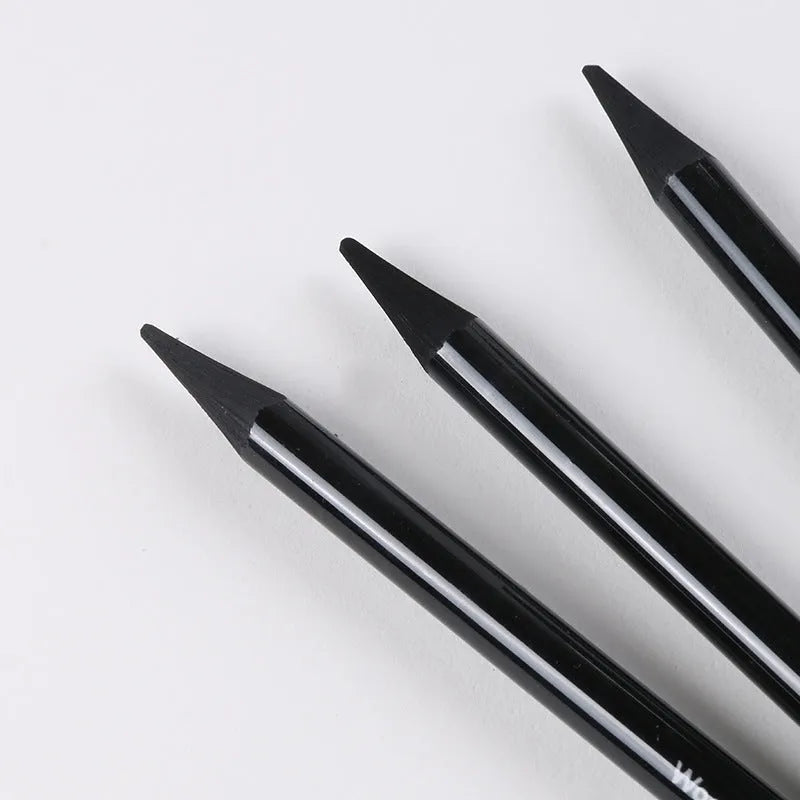 Carbonized Pencil Suit set showing 6 graphite and 3 carbonized pencils on suction card packaging.