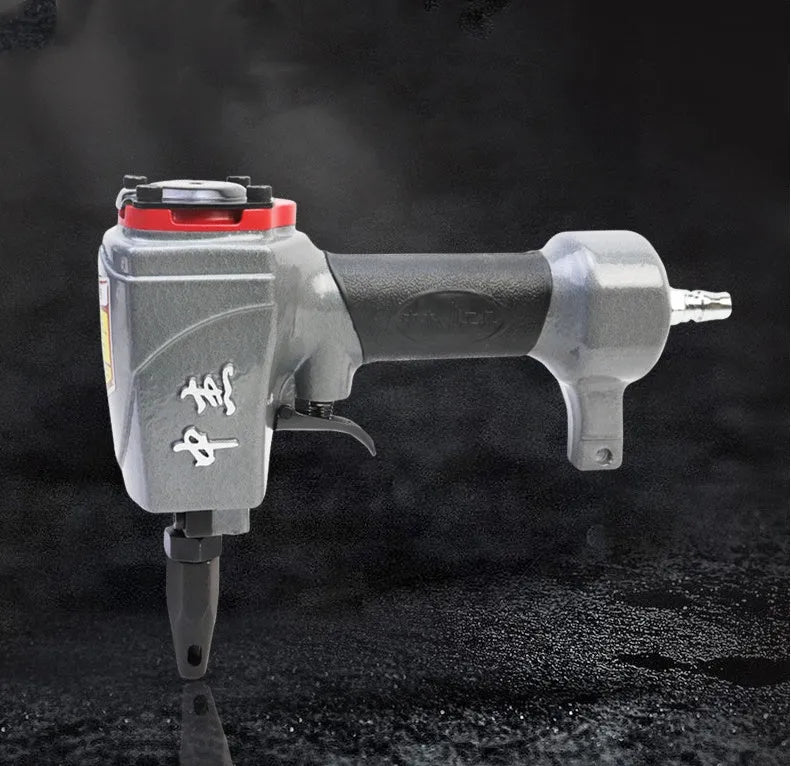 DK30 model pneumatic metal sheet punching nail gun for fabric and leather work.