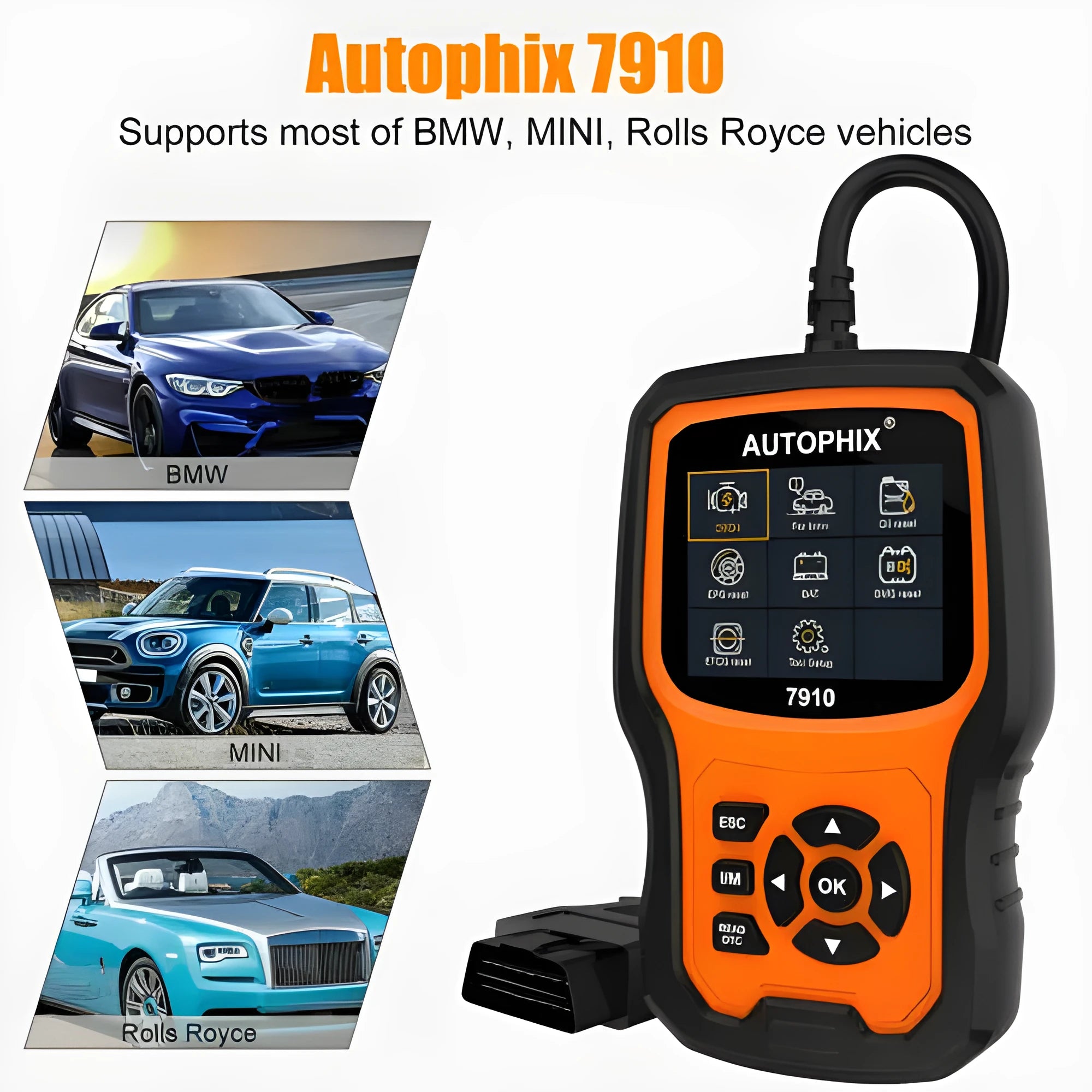 Autophix 7910 BMW diagnostic scanner and OBD2 code reader unit