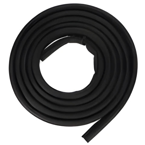 Black rubber sliding door seal strip for Toyota Hiace High Roof 2005 model, 5 metres long.