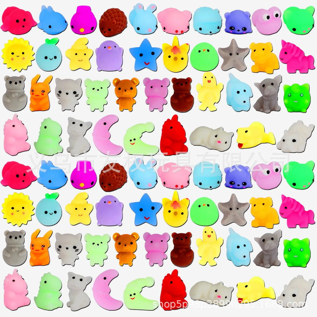Mini cat's paw squeezing toy in Animal Little Biga colour, TPR material, soft pendant design