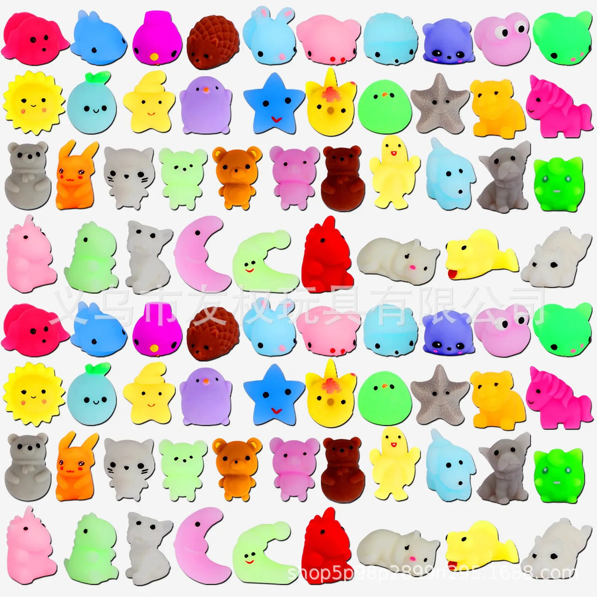 Mini cat's paw squeezing toy in Animal Little Biga colour, TPR material, soft pendant design