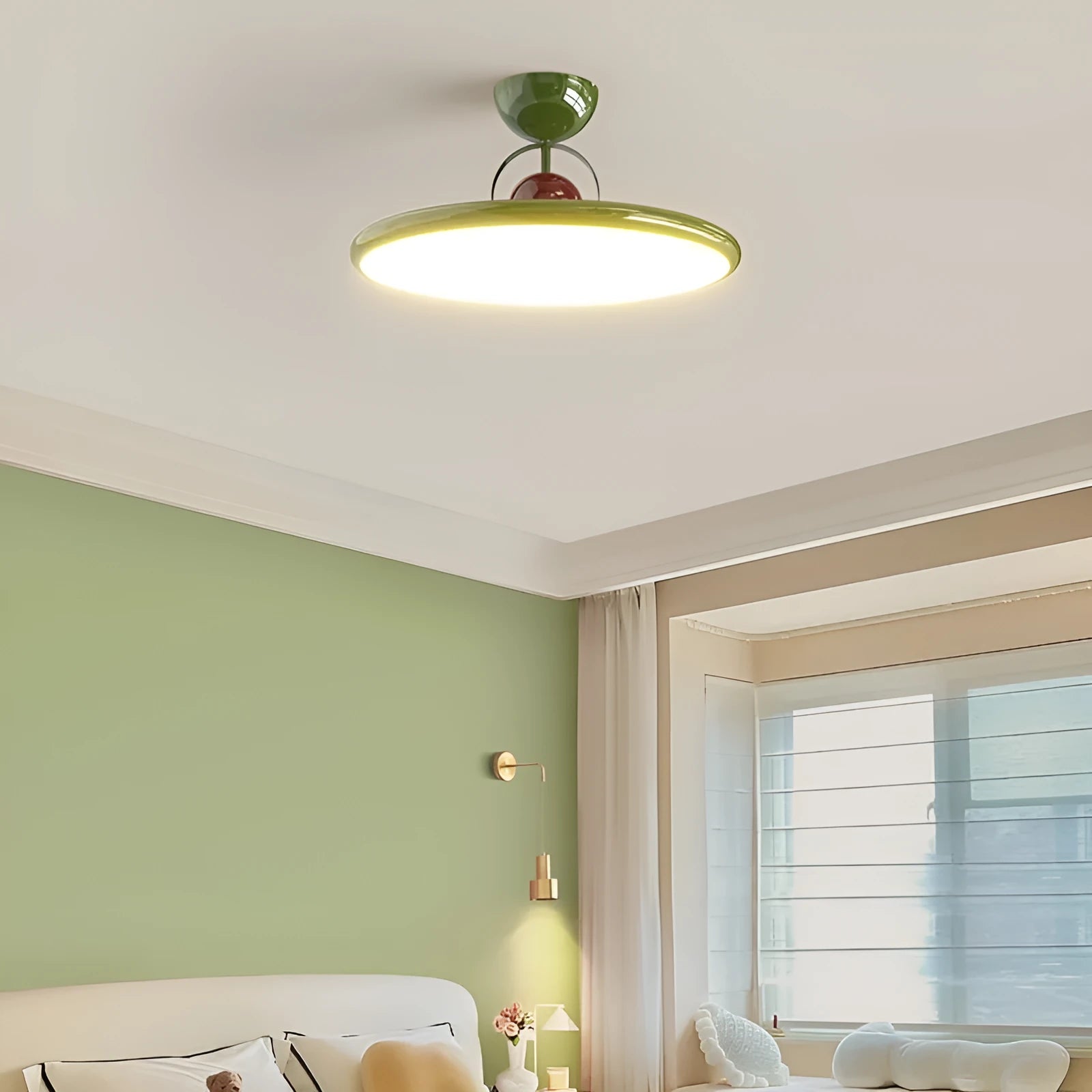 Modern Nordic design ceiling light with full spectrum eye protection and smart dimming control.