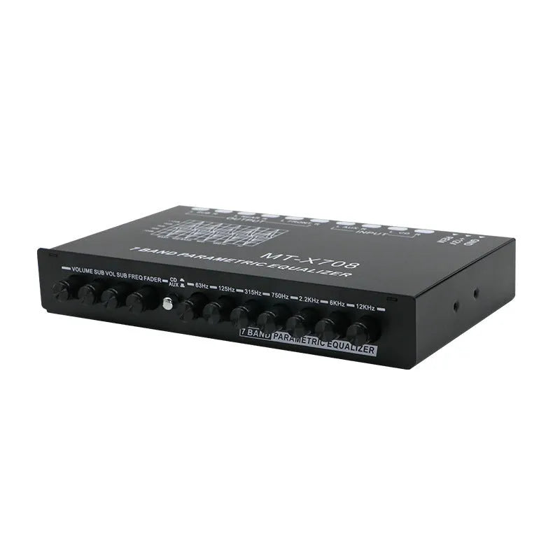Upgrade EQ-819 car equalizer 7-segment tuning division 185x120x30mm for Volkswagen 12V