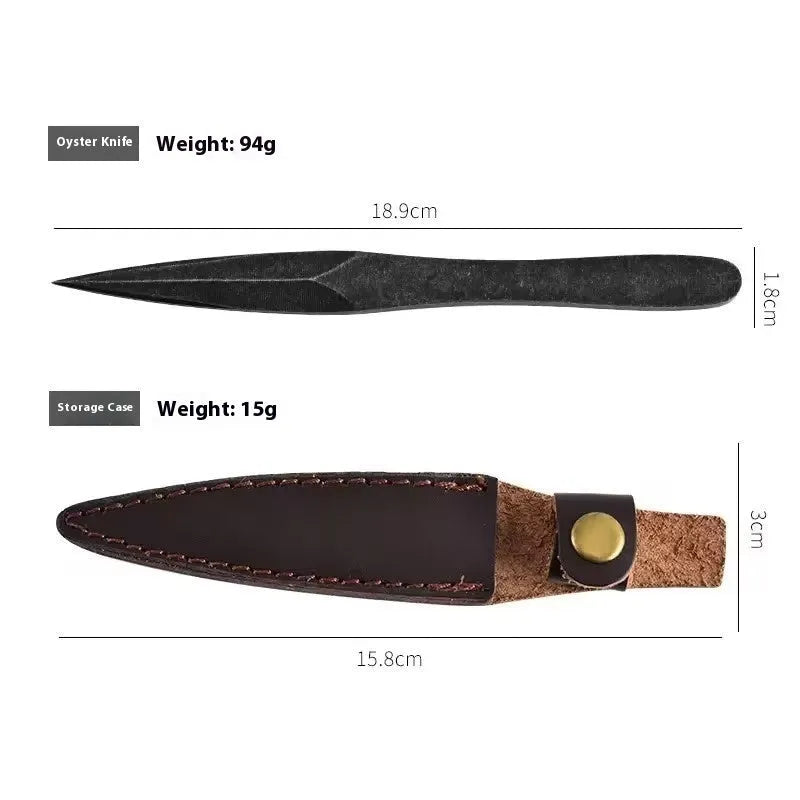 Black stainless steel hand pry tea knife for compressed tea cakes, modern simple tea accessory