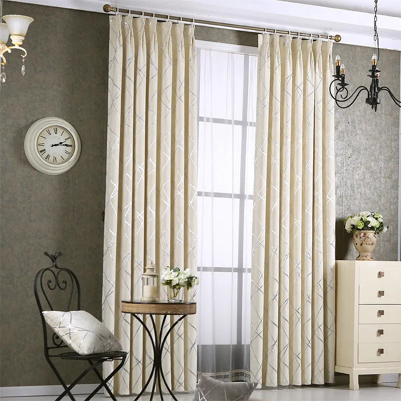 Chenille blackout curtain in modern minimalist design measuring 1 metre by 2.7 metres