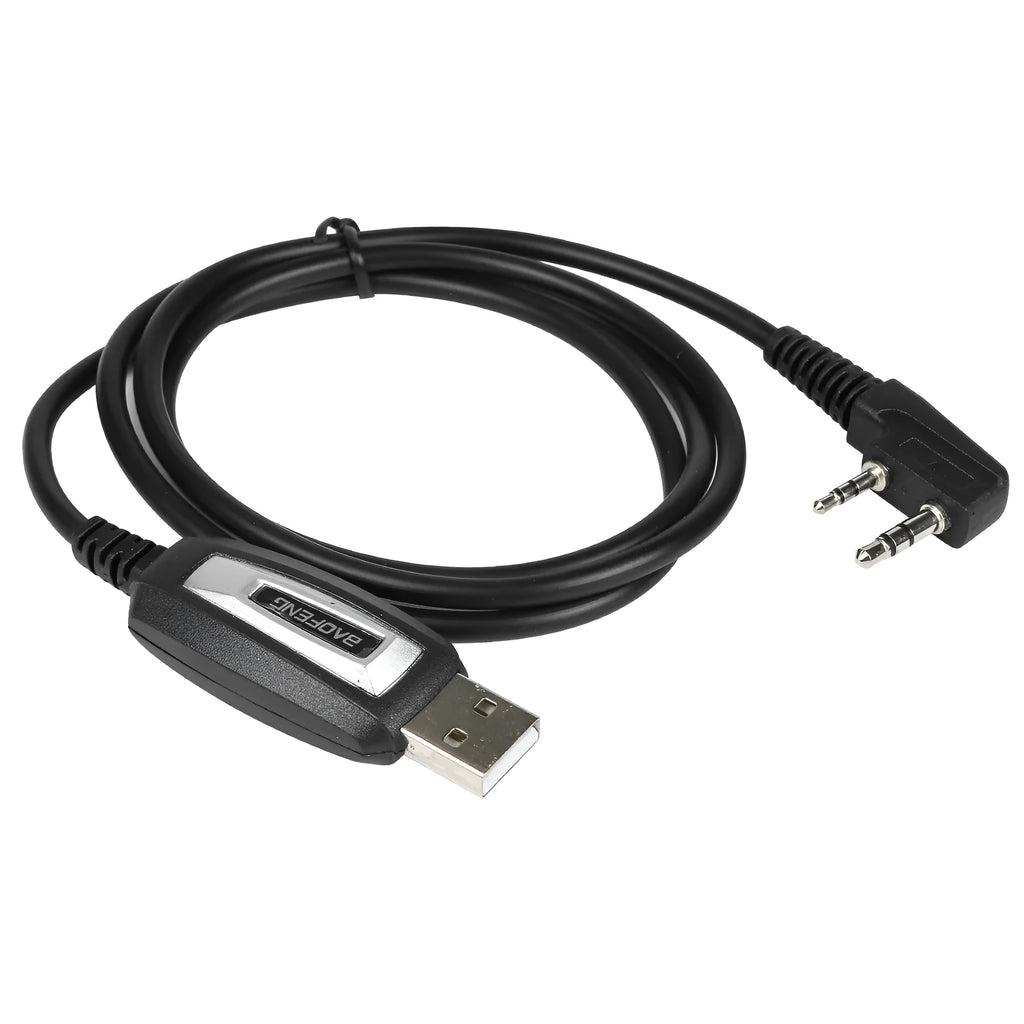 Baofeng 888S USB programming cable with drive and CD for PC radio programming.