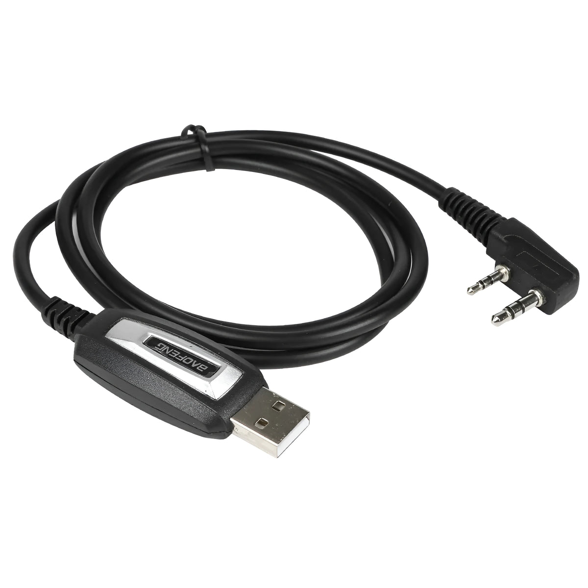 Baofeng 888S USB programming cable with drive and CD for PC radio programming.