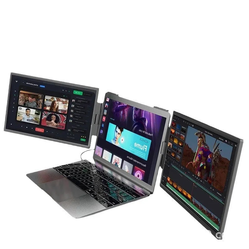 14-inch dual-screen portable monitor IPS LED backlight black wall-mounted external expansion screen