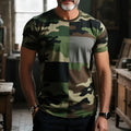 Loose fit short sleeve t-shirt with a raised 3D pattern, shown in a retro style, available in multiple colours.