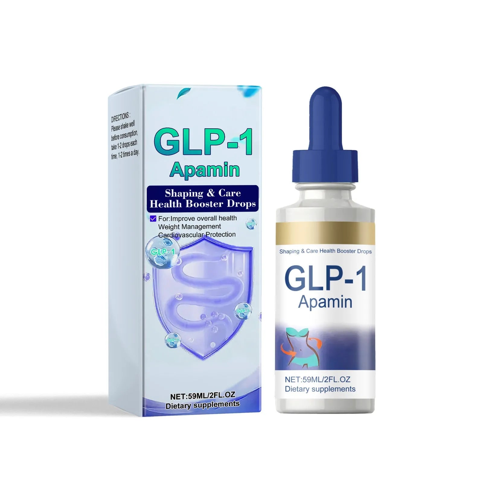59ml body care drops bottle for skin elasticity treatment