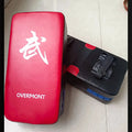 Red martial arts boxing kick target with anti-knock construction for training
