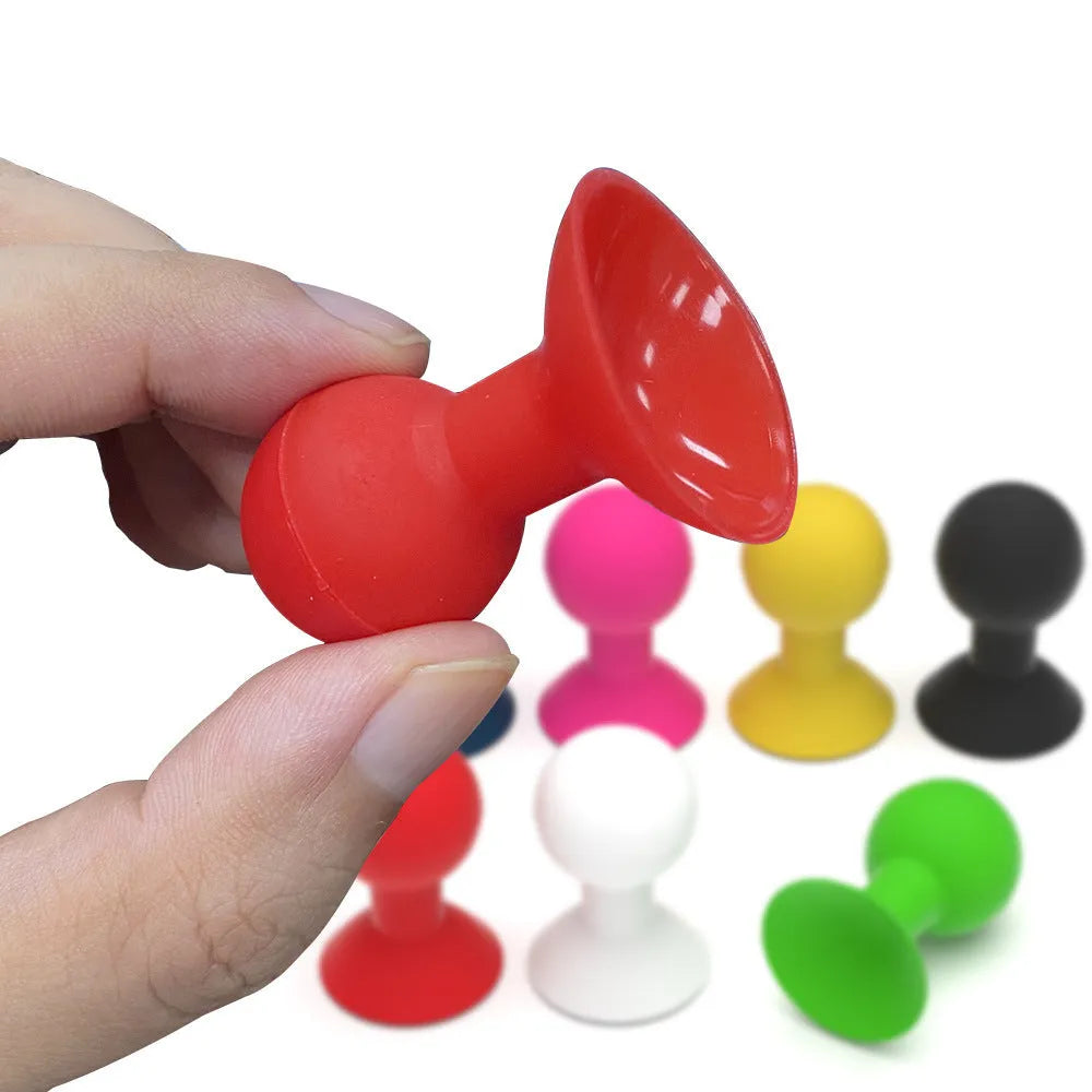 Creative solid colour silicone octopus ball mobile phone holder on desk