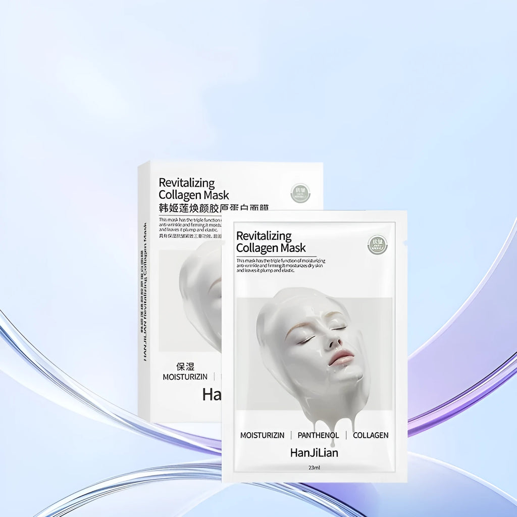 HANJILIAN collagen facial mask box containing 5 pieces for autumn and winter moisturising and tightening skincare