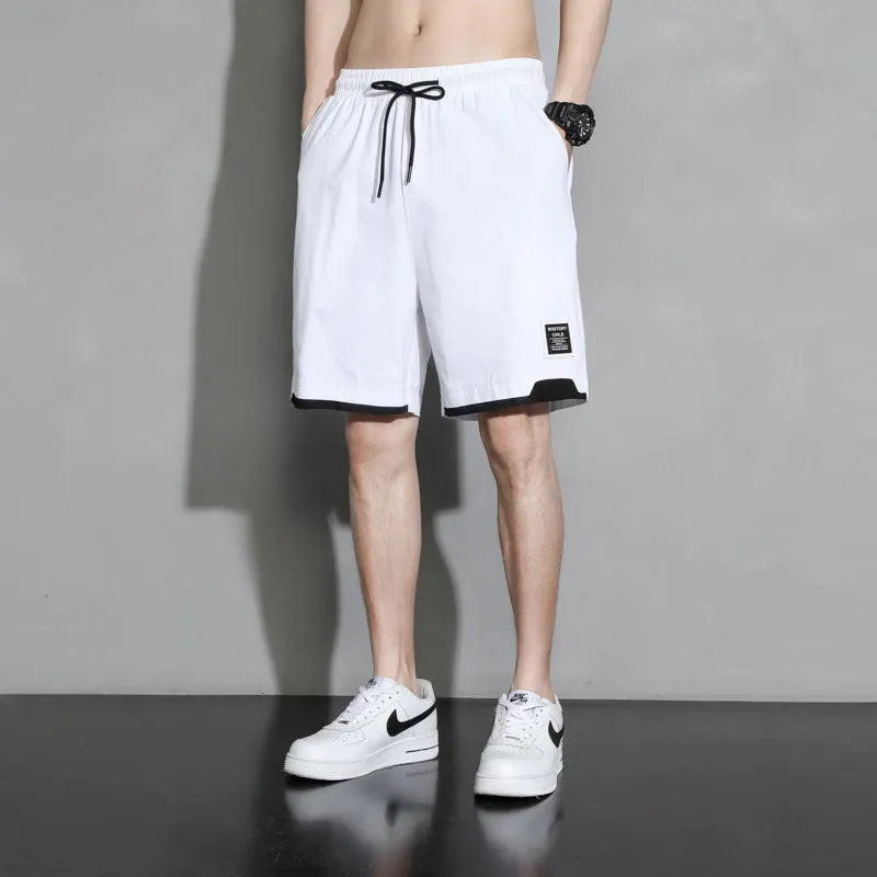 Japanese style cotton shorts for teenage boys in plus sizes for summer wear
