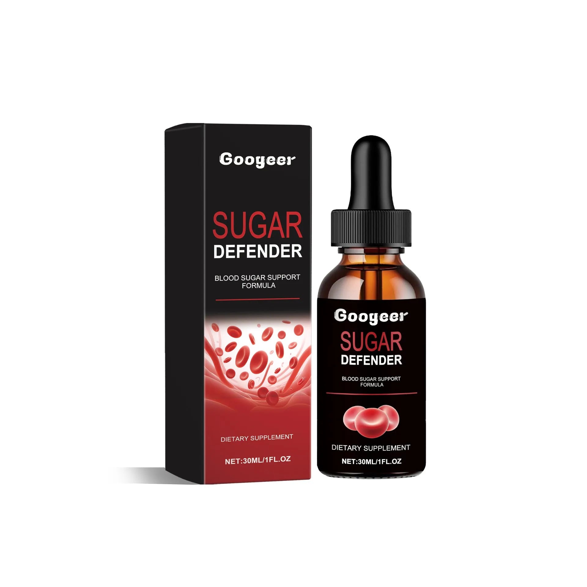 30ml bottle of Googeer Body Care Drops, a liquid vitality supplement