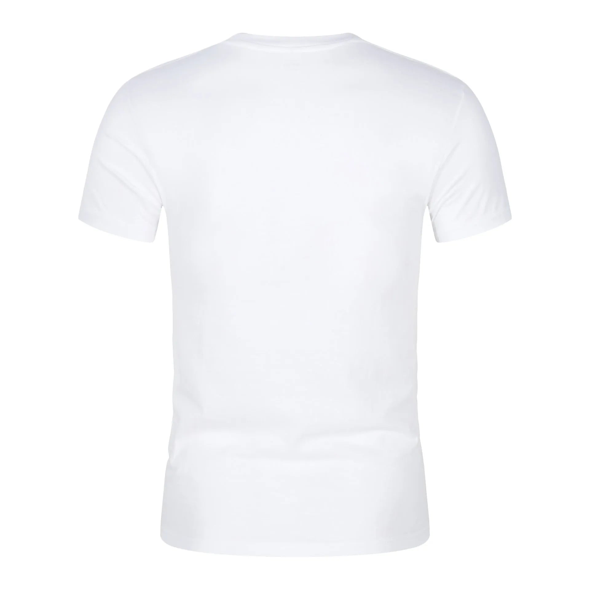 Men's solid colour CVC cotton short-sleeved t-shirt with round neckline