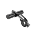Bicycle aluminium alloy extension bracket for handlebars in black finish on a mountain bike