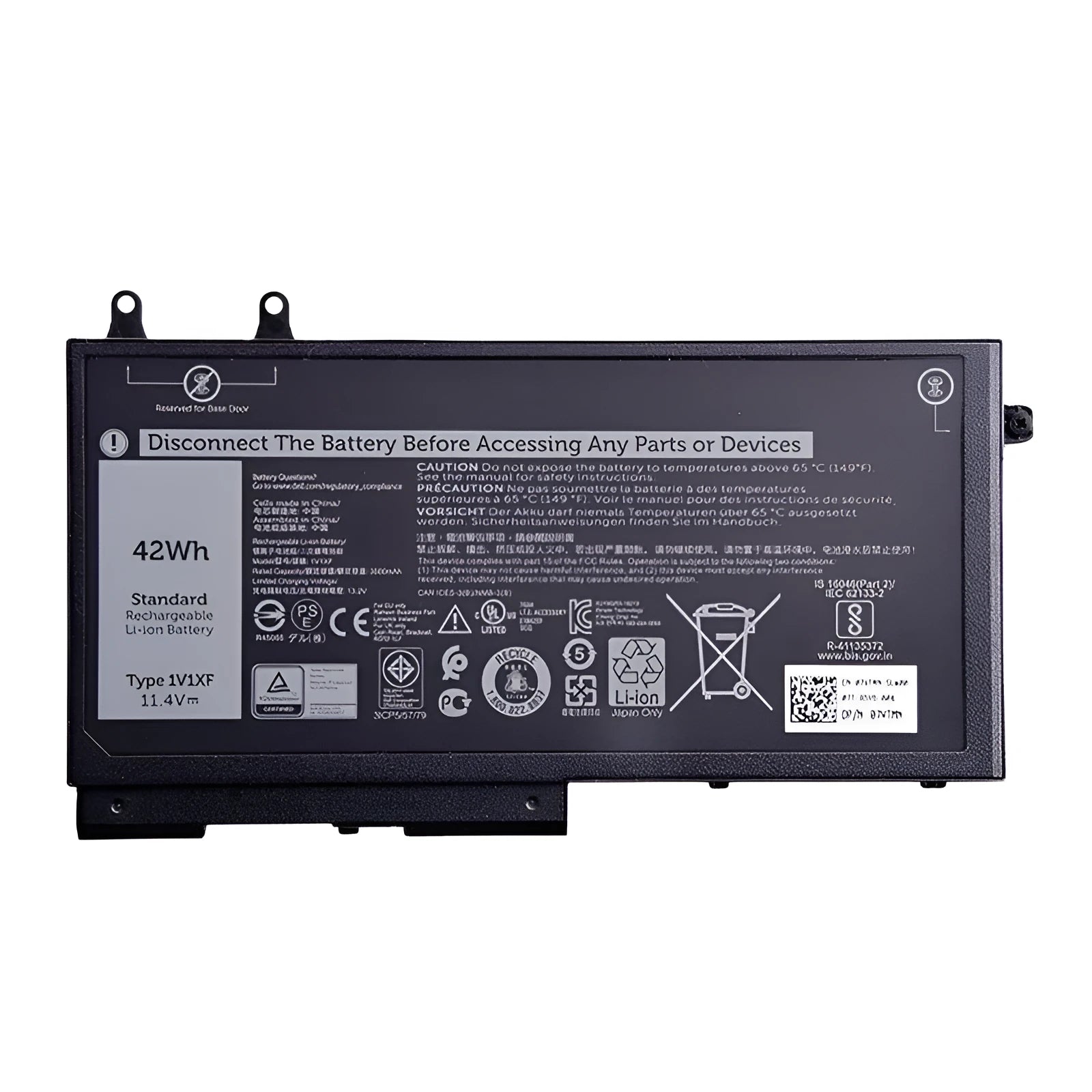Dell 5501 5401 laptop battery 42WH 11.4V built-in replacement with model code labels