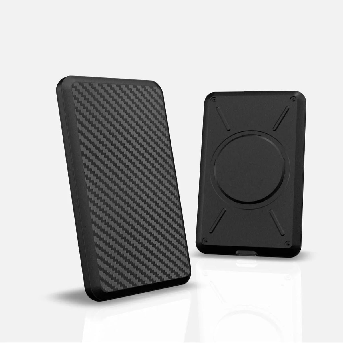 Black plastic wireless CarPlay box with Type-C interface for car navigation mirroring