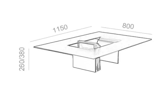 Modern metal side table with square top, steel frame, and piano baking paint finish in white
