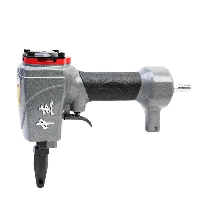 DK30 model pneumatic metal sheet punching nail gun for fabric and leather work.