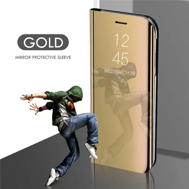 Electroplating mirror leather case for Samsung Note 20 Ultra in black with metal border, solid colour England style.