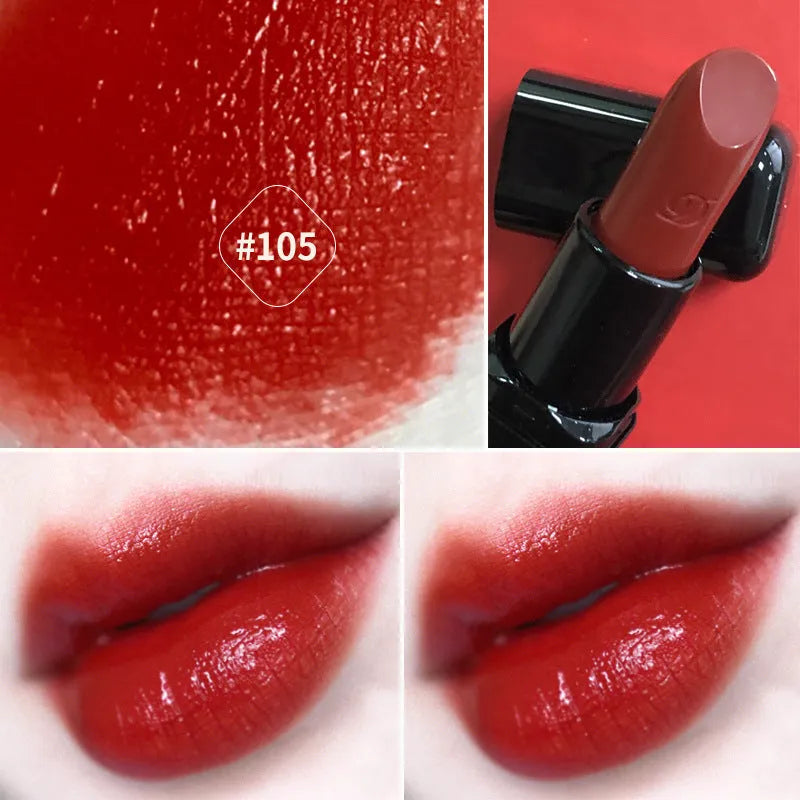 Matte lipstick in shade Highlight Salmon Pink with waterproof long-lasting formula and phytosterols