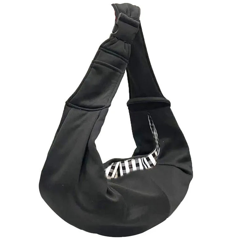 Adjustable shoulder strap dog pet bag in soft polyester material for dogs under 7.5kg