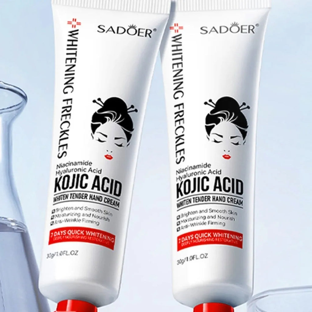 Kojic acid hand cream 30g tube for white skin rejuvenation and autumn winter moisturising