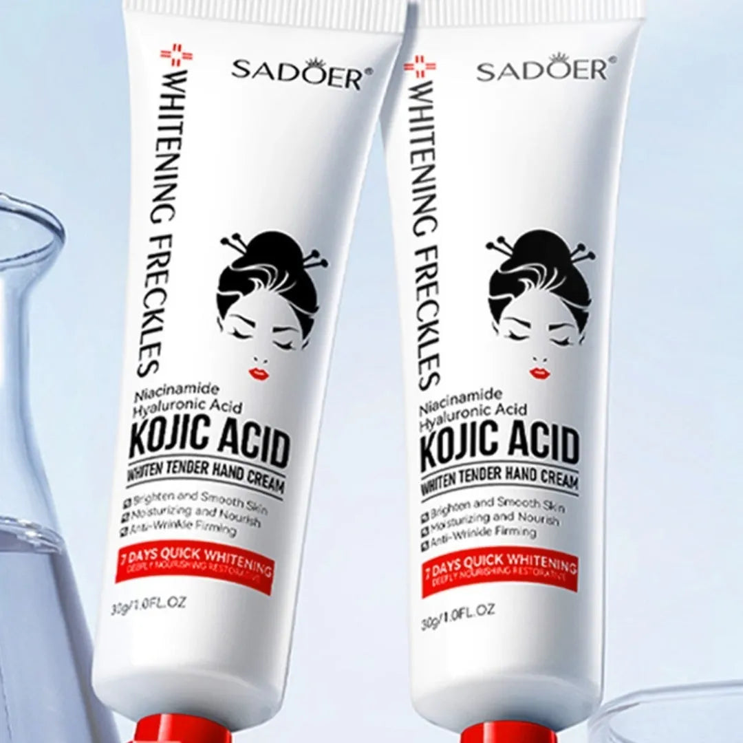 Kojic acid hand cream 30g tube for white skin rejuvenation and autumn winter moisturising