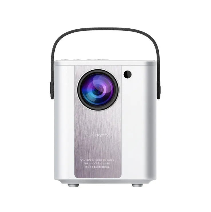C500 portable mini HD projector with mobile same-screen, black colour, HDMI and AV cable accessories