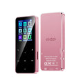 Walkman student version Bluetooth player with 1.8 inch screen, touch buttons, 9 x 4 x 1cm body, black silver blue pink