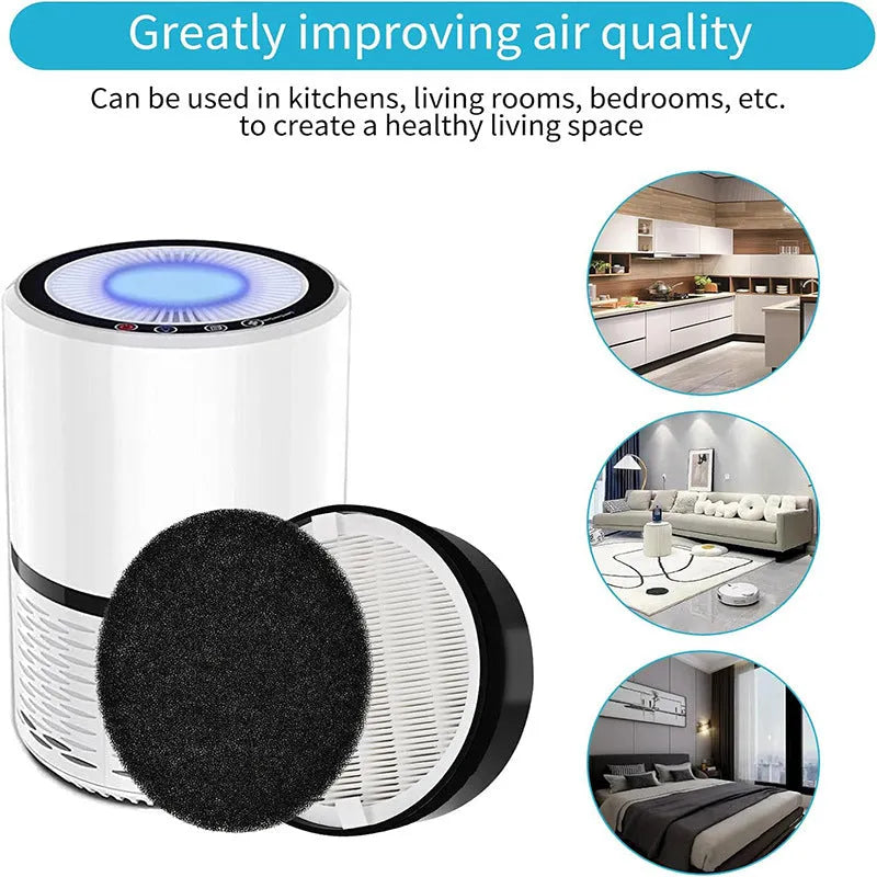 Levoit LV-H132 air purifier replacement filter kit with white filter screen and cotton