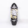 White 31-inch maple skateboard deck with traditional cruiser shape