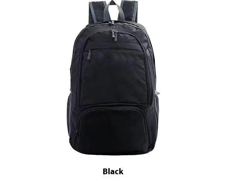 26-inch foldable waterproof Oxford cloth backpack in brick red colour showing casual design