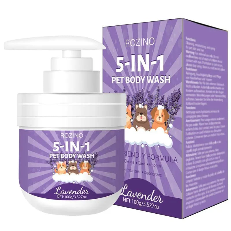 100g pet shower gel bottle with sterilisation and lasting fragrance for dogs and cats