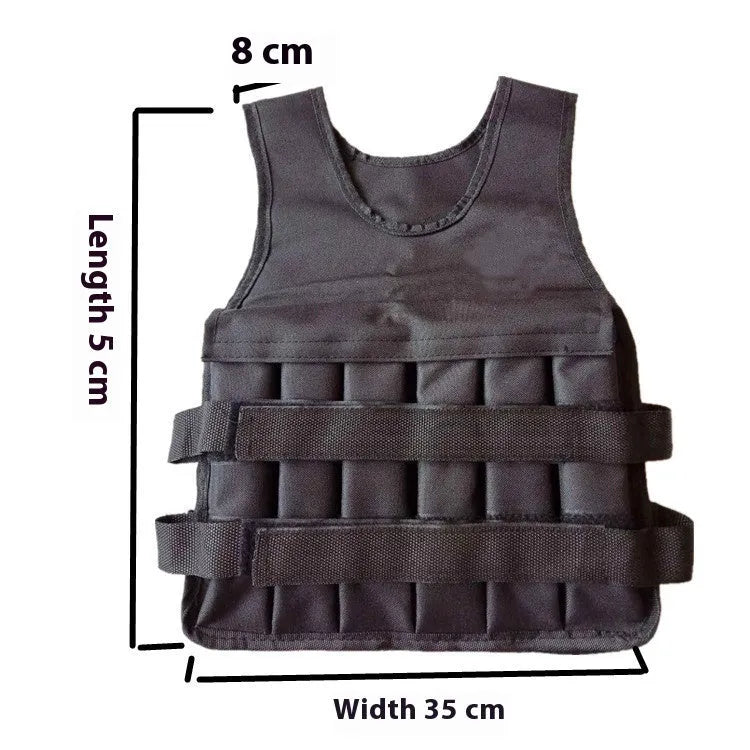 Children's adjustable sand vest with removable weight bags for home fitness training