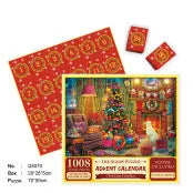 24-grid Christmas puzzle blind box countdown calendar box made of paper, 70x50 cm
